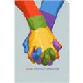 Picture of Rainbow Hands _GroupedProduct_Rectangle_Portrait_Unframed_Print_Only_