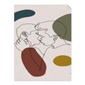 Picture of Line drawn Kiss I _GroupedProduct_Rectangle_Portrait_Unframed_Print_Only_