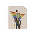 Picture of Two girls with rainbow flag II _GroupedProduct_Rectangle_Portrait_Unframed_Print_Only_