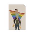 Picture of Two girls with rainbow flag II _GroupedProduct_Rectangle_Portrait_Unframed_Print_Only_
