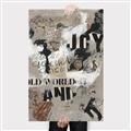 Picture of Newsprint Joy _GroupedProduct_Rectangle_Portrait_Canvas_