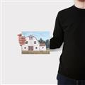Picture of Red roof barn _GroupedProduct_Rectangle_Landscape_Canvas_