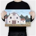 Picture of Red roof barn _GroupedProduct_Rectangle_Landscape_Canvas_