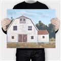 Picture of Red roof barn _GroupedProduct_Rectangle_Landscape_Canvas_