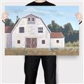 Picture of Red roof barn _GroupedProduct_Rectangle_Landscape_Canvas_