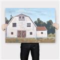 Picture of Red roof barn _GroupedProduct_Rectangle_Landscape_Canvas_