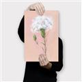 Picture of Single White Flower _GroupedProduct_Rectangle_Portrait_Canvas_
