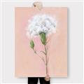 Picture of Single White Flower _GroupedProduct_Rectangle_Portrait_Canvas_