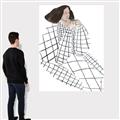 Picture of Lady Checks I _GroupedProduct_Rectangle_Portrait_Canvas_