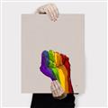 Picture of Rainbow Fist _GroupedProduct_Rectangle_Portrait_Canvas_
