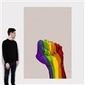 Picture of Rainbow Fist _GroupedProduct_Rectangle_Portrait_Canvas_