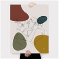 Picture of Line drawn Kiss II _GroupedProduct_Rectangle_Portrait_Canvas_