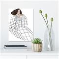 Picture of Lady Checks I _GroupedProduct_Rectangle_Portrait_Canvas_