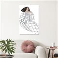 Picture of Lady Checks I _GroupedProduct_Rectangle_Portrait_Canvas_