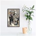 Picture of Newsprint Love _GroupedProduct_Rectangle_Portrait_Canvas_Framed_