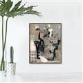 Picture of Newsprint Love _GroupedProduct_Rectangle_Portrait_Canvas_Framed_