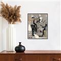 Picture of Newsprint Love _GroupedProduct_Rectangle_Portrait_Canvas_Framed_