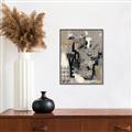 Picture of Newsprint Love _GroupedProduct_Rectangle_Portrait_Canvas_Framed_