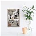 Picture of Newsprint Joy _GroupedProduct_Rectangle_Portrait_Canvas_Framed_