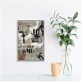 Picture of Newsprint Joy _GroupedProduct_Rectangle_Portrait_Canvas_Framed_