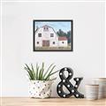 Picture of Red roof barn _GroupedProduct_Rectangle_Landscape_Canvas_Framed_