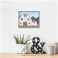 Picture of Red roof barn _GroupedProduct_Rectangle_Landscape_Canvas_Framed_