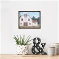 Picture of Red roof barn _GroupedProduct_Rectangle_Landscape_Canvas_Framed_