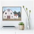 Picture of Red roof barn _GroupedProduct_Rectangle_Landscape_Canvas_Framed_