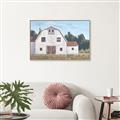 Picture of Red roof barn _GroupedProduct_Rectangle_Landscape_Canvas_Framed_