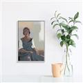 Picture of Sitting Solo _GroupedProduct_Rectangle_Portrait_Canvas_Framed_