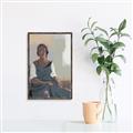 Picture of Sitting Solo _GroupedProduct_Rectangle_Portrait_Canvas_Framed_