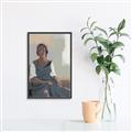 Picture of Sitting Solo _GroupedProduct_Rectangle_Portrait_Canvas_Framed_