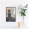 Picture of Sitting Solo _GroupedProduct_Rectangle_Portrait_Canvas_Framed_
