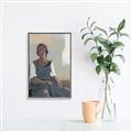 Picture of Sitting Solo _GroupedProduct_Rectangle_Portrait_Canvas_Framed_