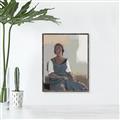 Picture of Sitting Solo _GroupedProduct_Rectangle_Portrait_Canvas_Framed_