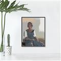 Picture of Sitting Solo _GroupedProduct_Rectangle_Portrait_Canvas_Framed_