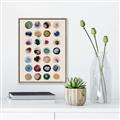 Picture of Water Colour Spots _GroupedProduct_Rectangle_Portrait_Canvas_Framed_