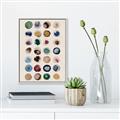 Picture of Water Colour Spots _GroupedProduct_Rectangle_Portrait_Canvas_Framed_
