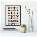 Picture of Water Colour Spots _GroupedProduct_Rectangle_Portrait_Canvas_Framed_