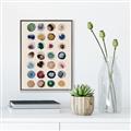 Picture of Water Colour Spots _GroupedProduct_Rectangle_Portrait_Canvas_Framed_
