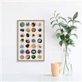 Picture of Water Colour Spots _GroupedProduct_Rectangle_Portrait_Canvas_Framed_