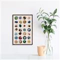Picture of Water Colour Spots _GroupedProduct_Rectangle_Portrait_Canvas_Framed_