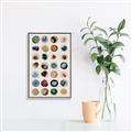 Picture of Water Colour Spots _GroupedProduct_Rectangle_Portrait_Canvas_Framed_