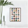 Picture of Water Colour Spots _GroupedProduct_Rectangle_Portrait_Canvas_Framed_