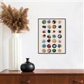 Picture of Water Colour Spots _GroupedProduct_Rectangle_Portrait_Canvas_Framed_