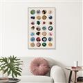 Picture of Water Colour Spots _GroupedProduct_Rectangle_Portrait_Canvas_Framed_