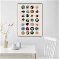 Picture of Water Colour Spots _GroupedProduct_Rectangle_Portrait_Canvas_Framed_