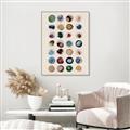 Picture of Water Colour Spots _GroupedProduct_Rectangle_Portrait_Canvas_Framed_