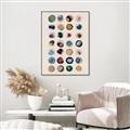 Picture of Water Colour Spots _GroupedProduct_Rectangle_Portrait_Canvas_Framed_