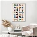 Picture of Water Colour Spots _GroupedProduct_Rectangle_Portrait_Canvas_Framed_